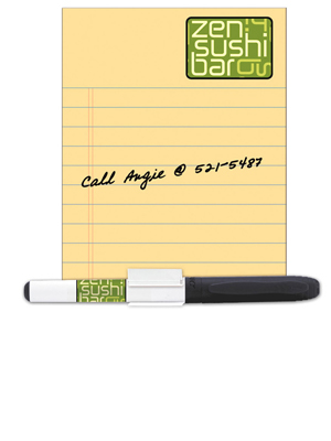 BIC 20 Mil Dry Erase Magnet With Marker And Clip (4w X 5 1/4h) MGDEM1